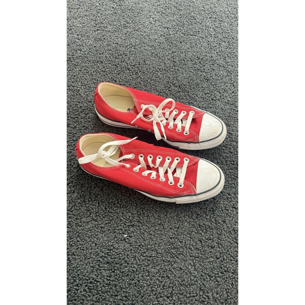 Converse Chuck Taylor All Star Low Street Shoe Red Men 8.5, Wm 10.5